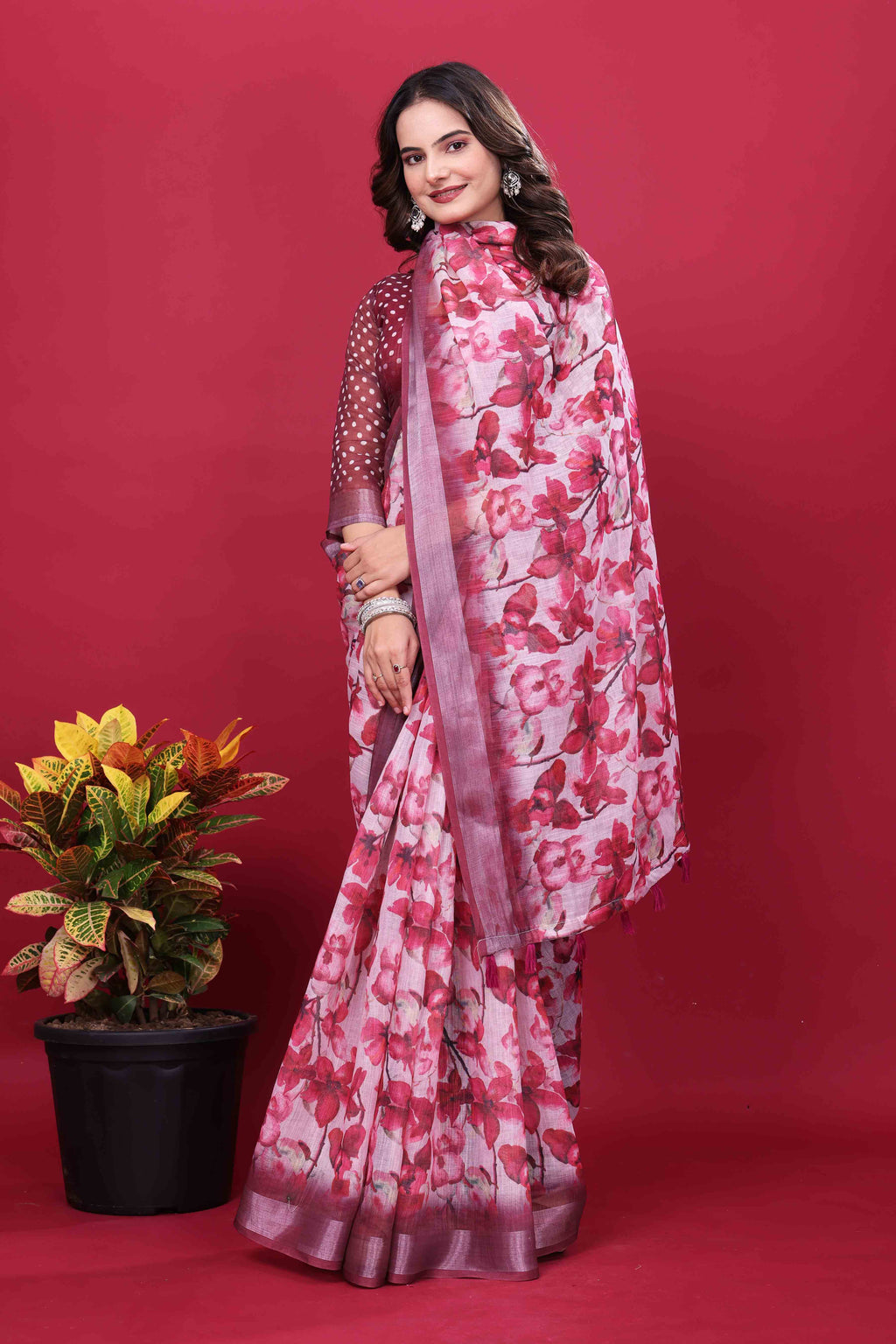 Venkatagiri Cotton Saree with Zari | Andhra Handloom Ethnic