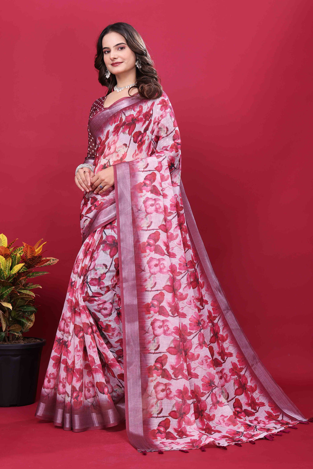 Venkatagiri Cotton Saree with Zari | Andhra Handloom Ethnic
