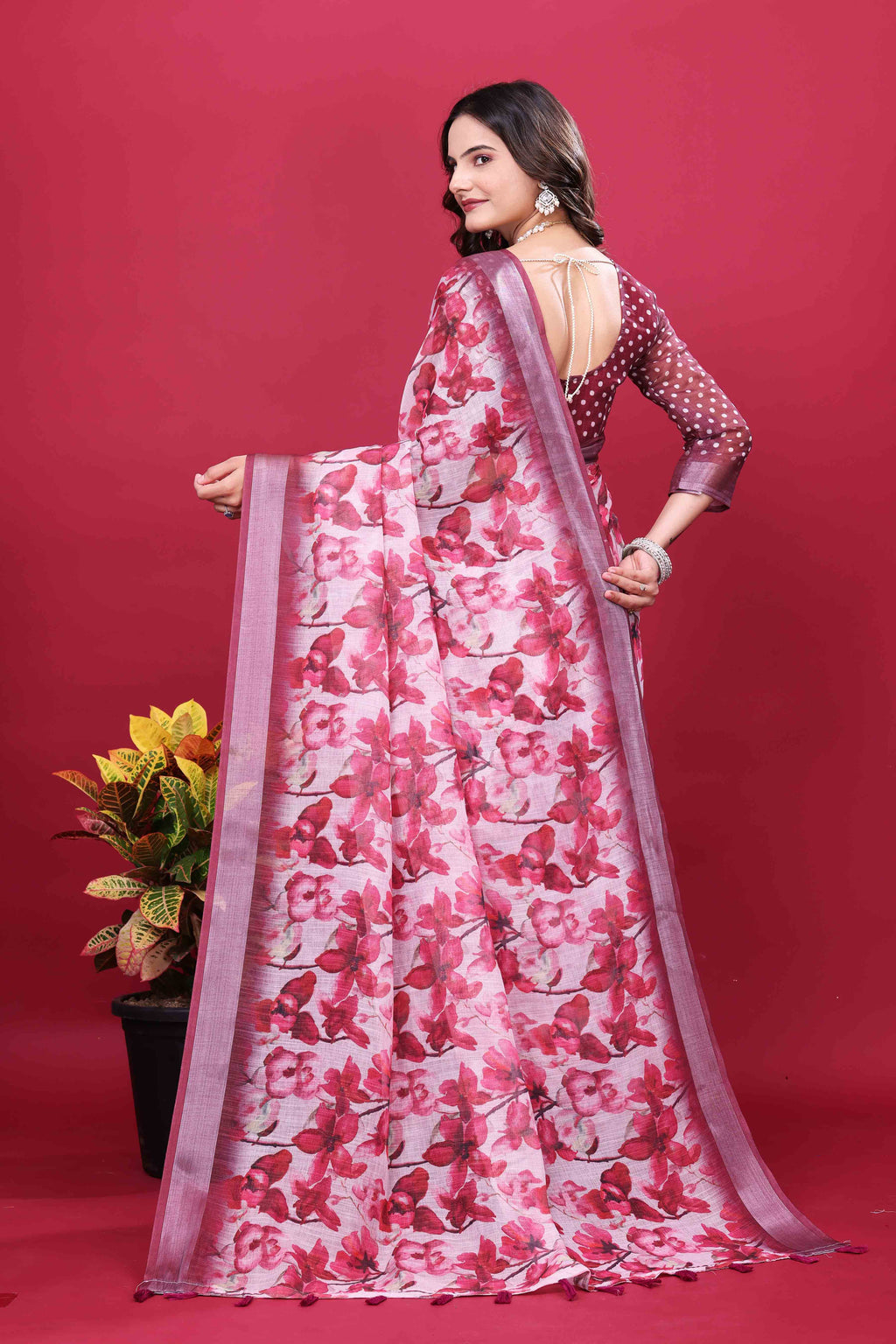 Venkatagiri Cotton Saree with Zari | Andhra Handloom Ethnic