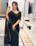 Supernet Saree with Digital Print | Modern Ethnic Daily Wear