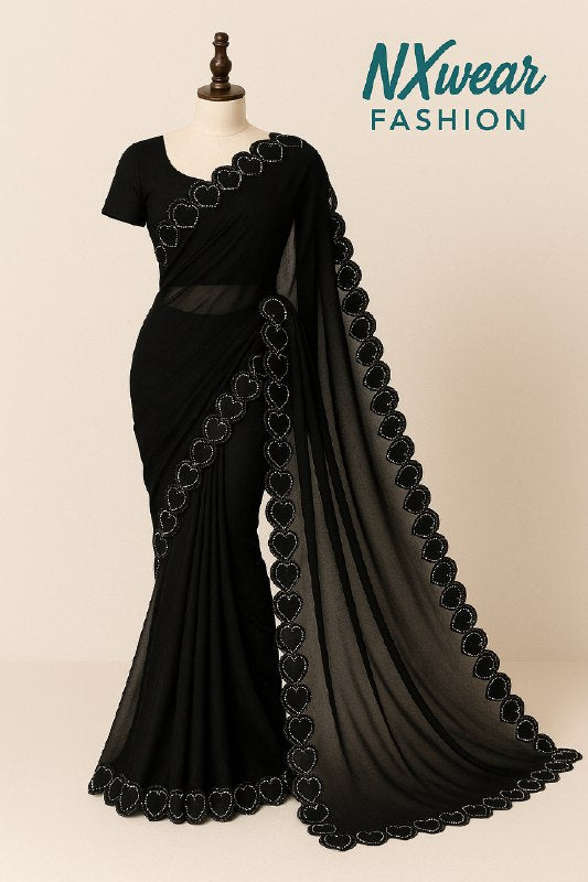 Supernet Saree with Digital Print | Modern Ethnic Daily Wear
