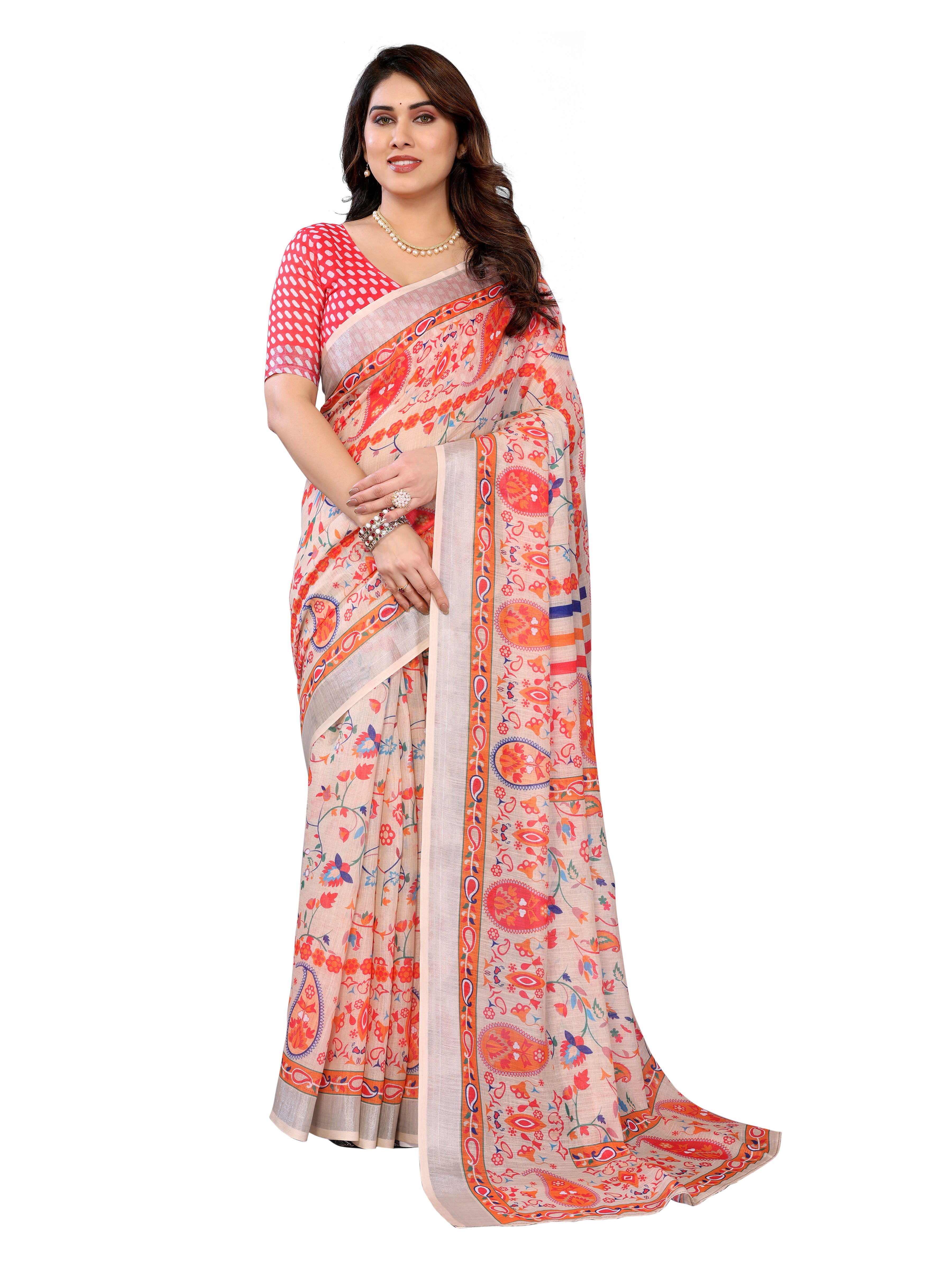 Organza Saree with Sequence Border | Cocktail & Party Wear