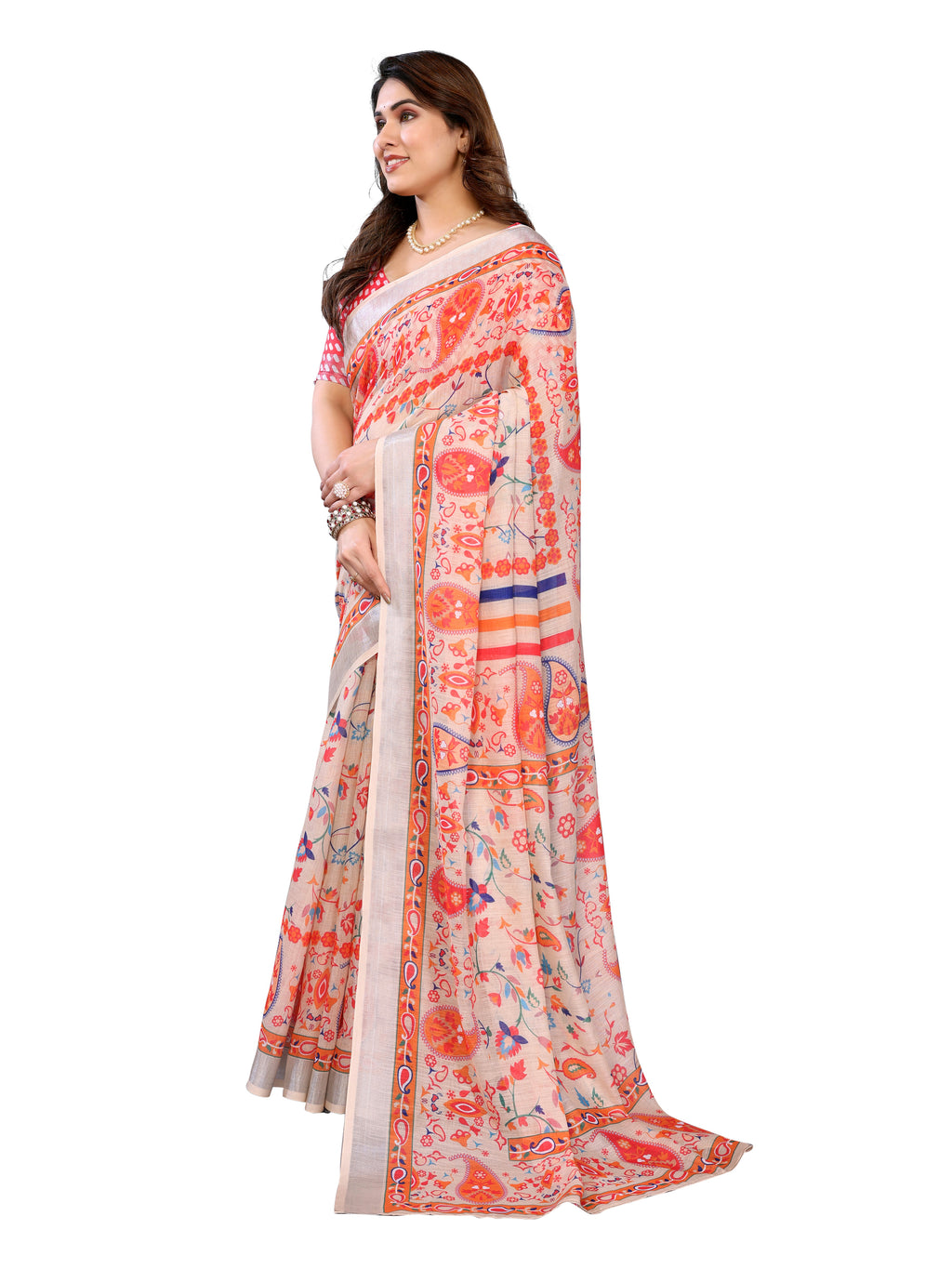 Organza Saree with Sequence Border | Cocktail & Party Wear