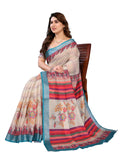 Georgette Saree with Embroidered Border | Party & Function Wear