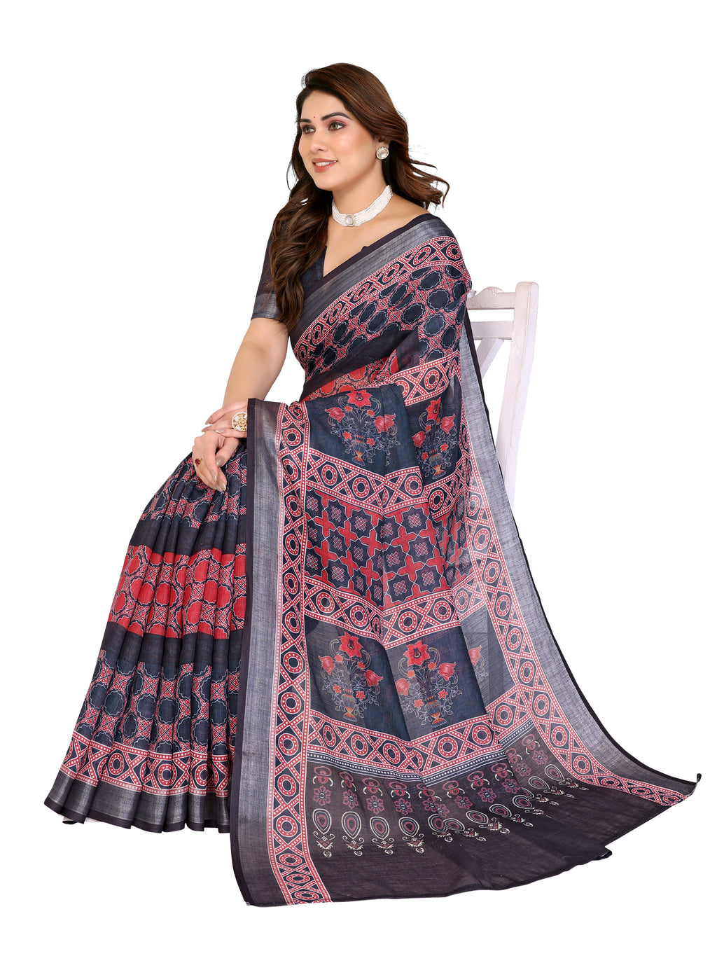 Mysore Silk Saree with Zari Checks | Traditional South Indian