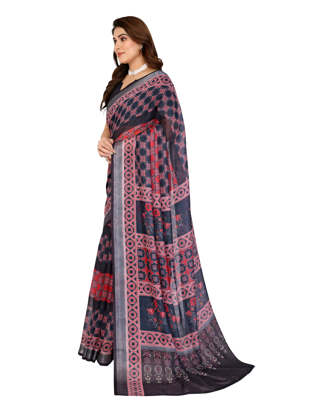 Mysore Silk Saree with Zari Checks | Traditional South Indian