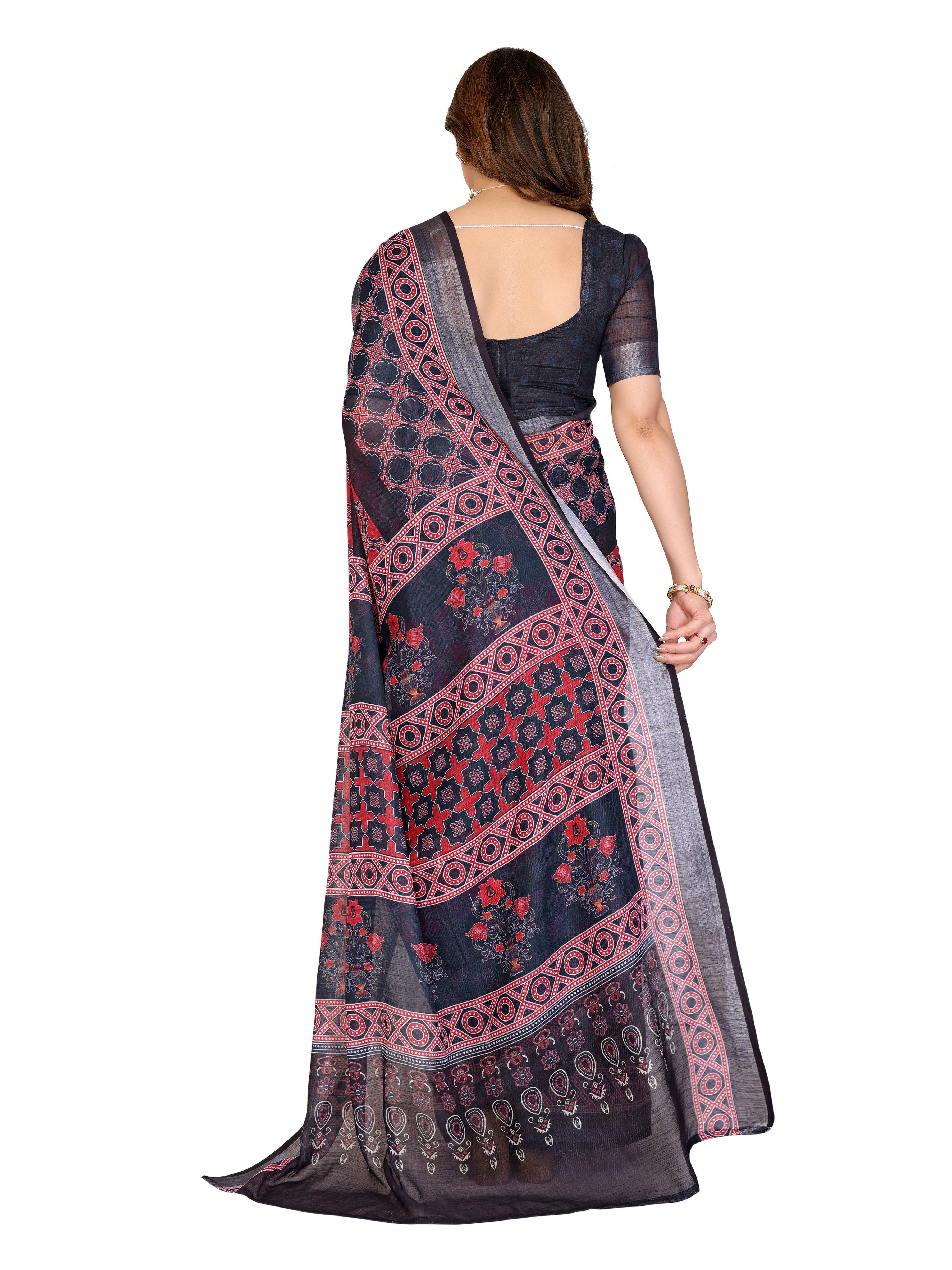 Mysore Silk Saree with Zari Checks | Traditional South Indian