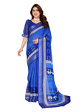 Soft Silk Saree with Floral Print | Festive & Wedding Wear