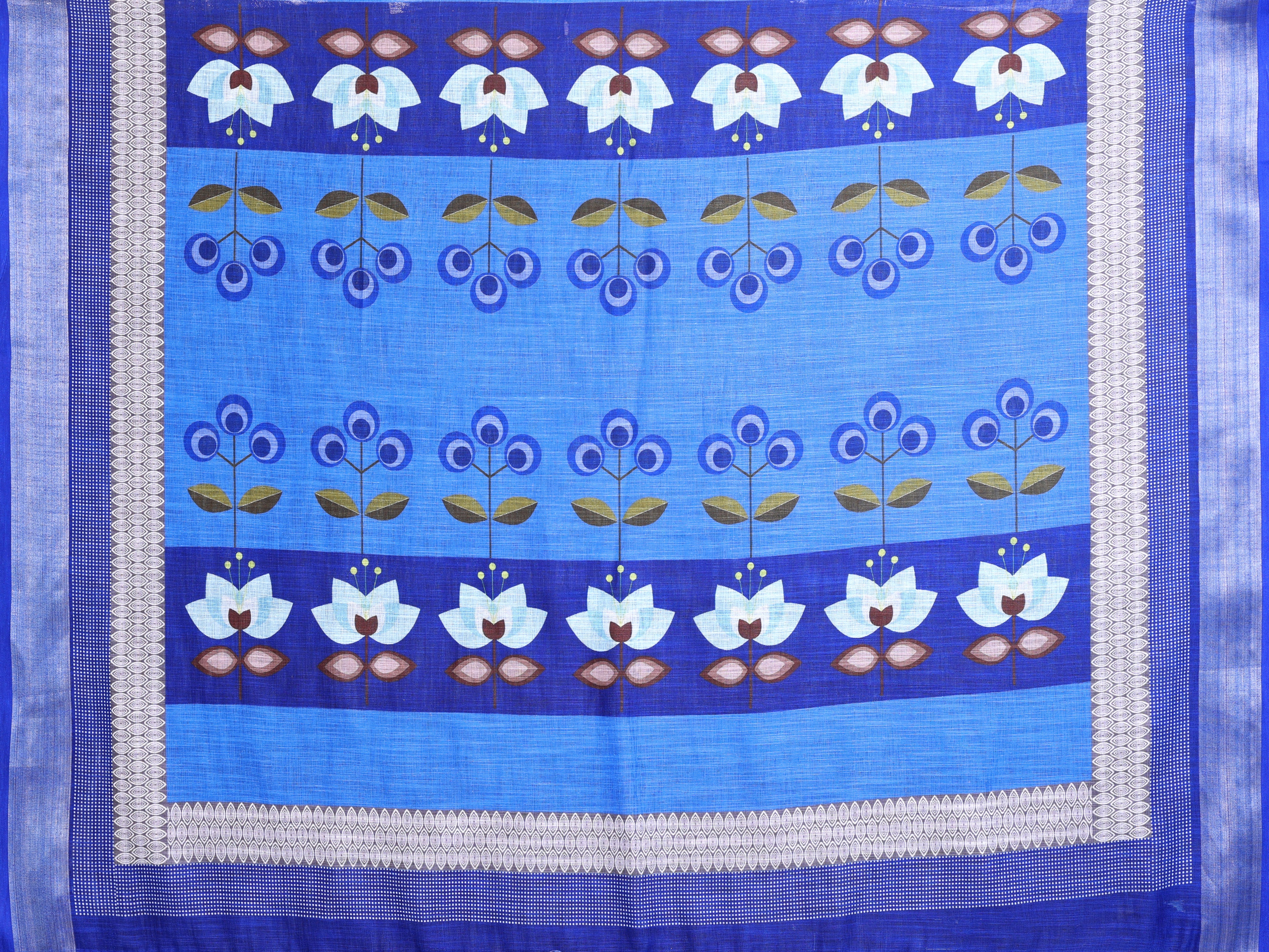 Soft Silk Saree with Floral Print | Festive & Wedding Wear