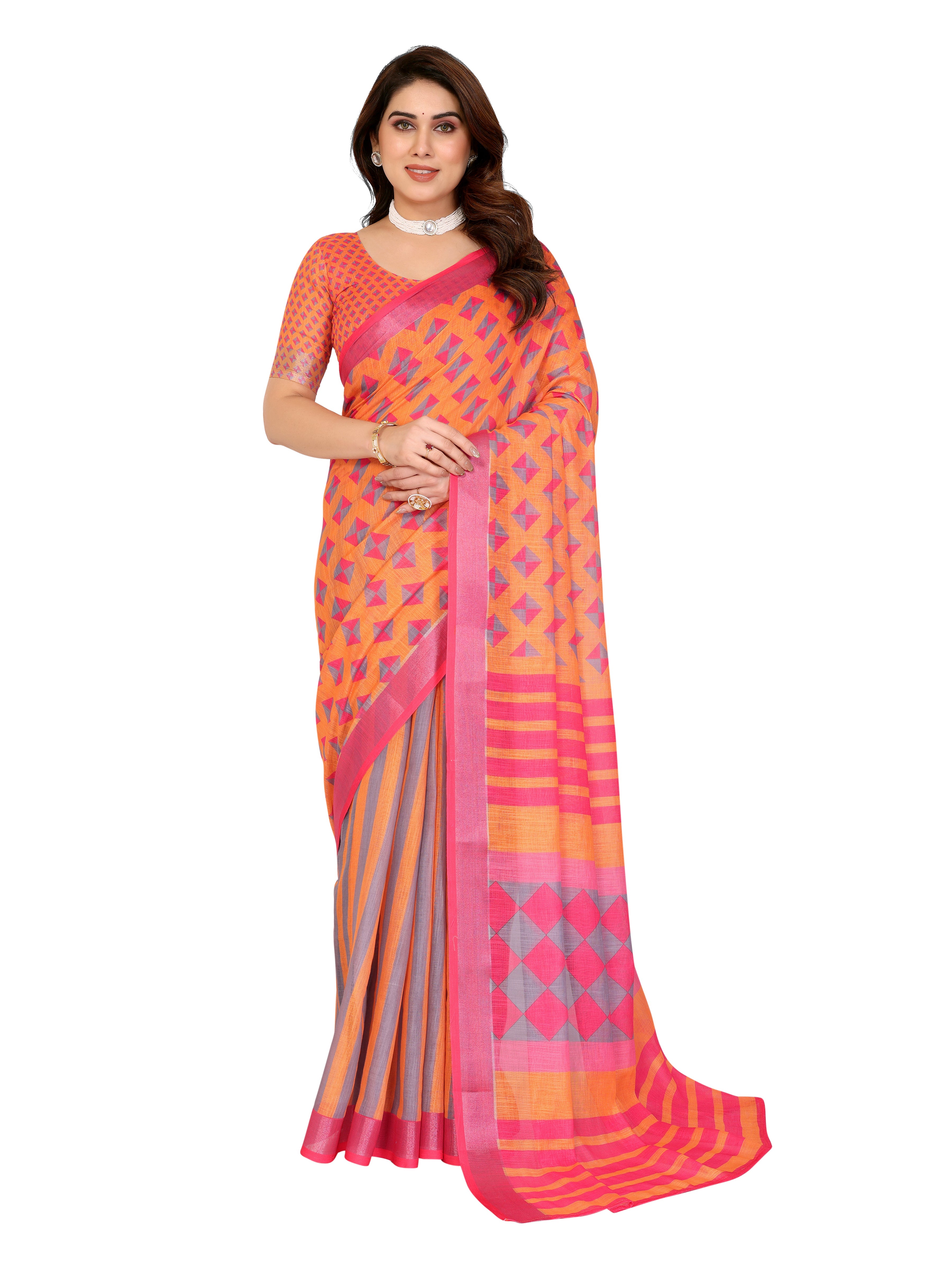 Art Silk Saree with Stone Work | Party & Celebration Wear