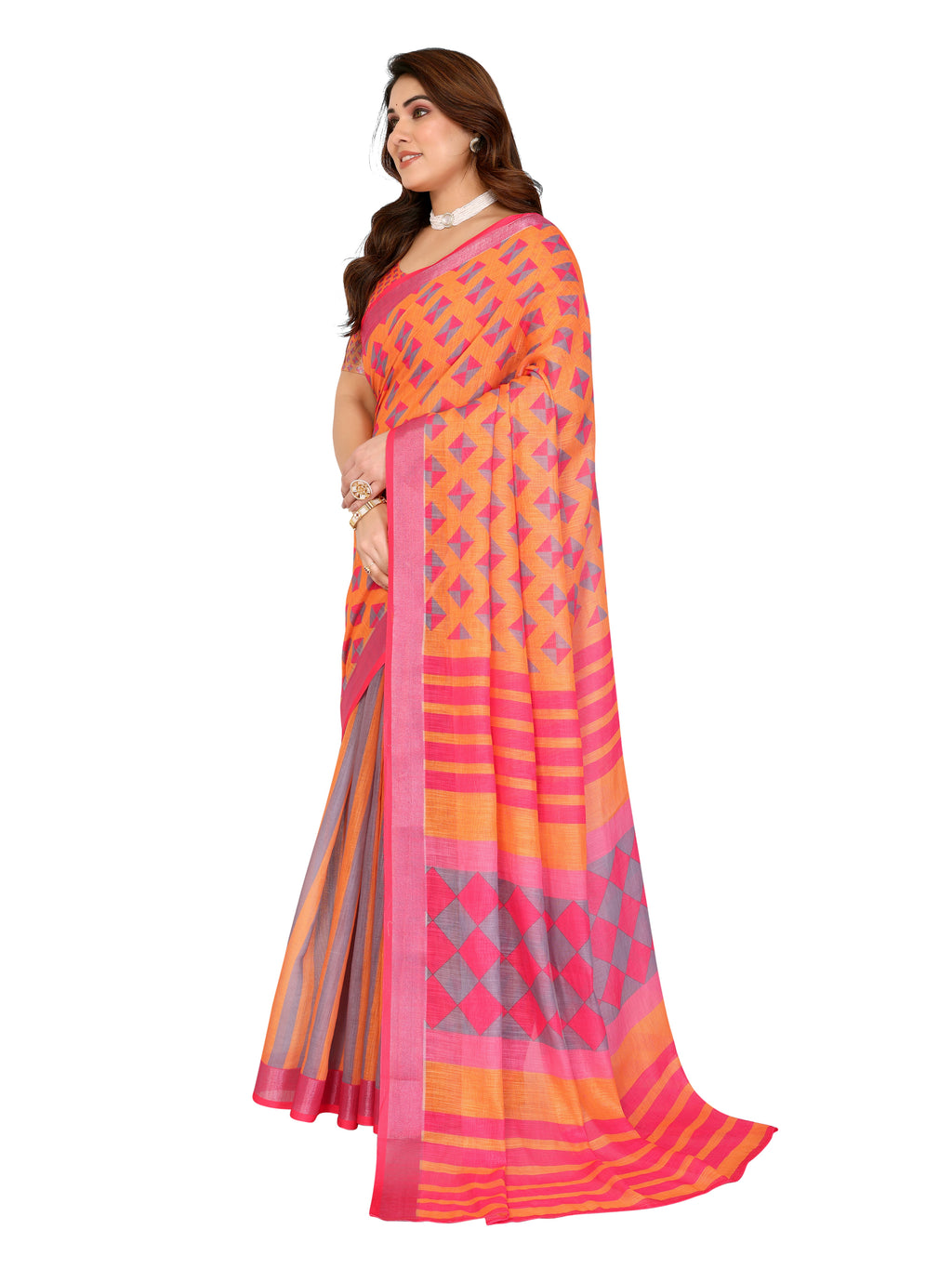 Designer Cotton Silk Saree | Ethnic Festive Wear for Women