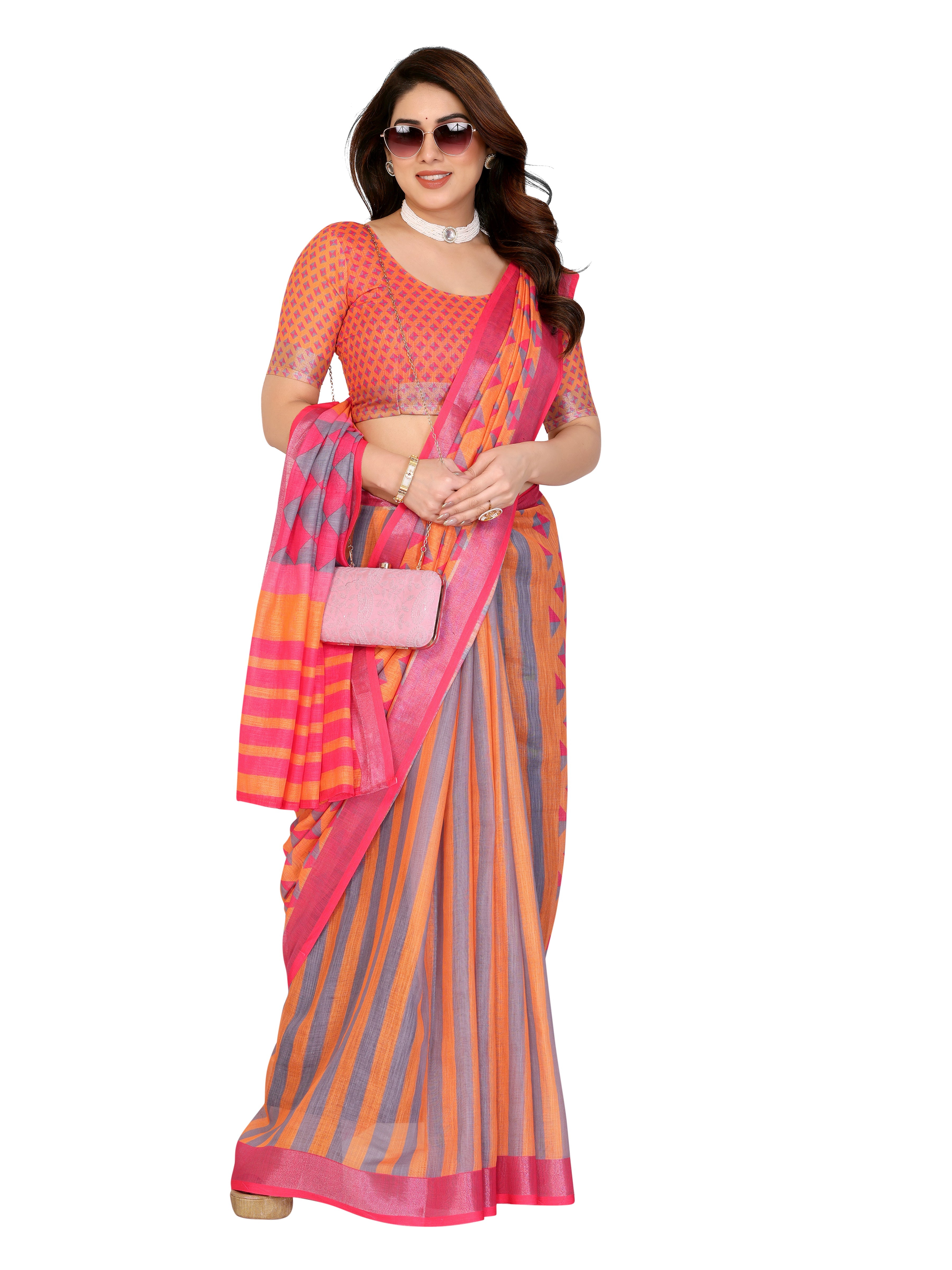Art Silk Saree with Stone Work | Party & Celebration Wear