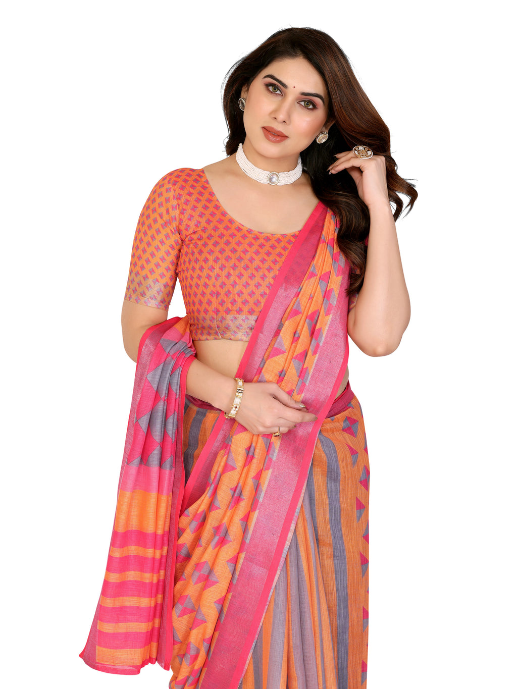 Art Silk Saree with Stone Work | Party & Celebration Wear