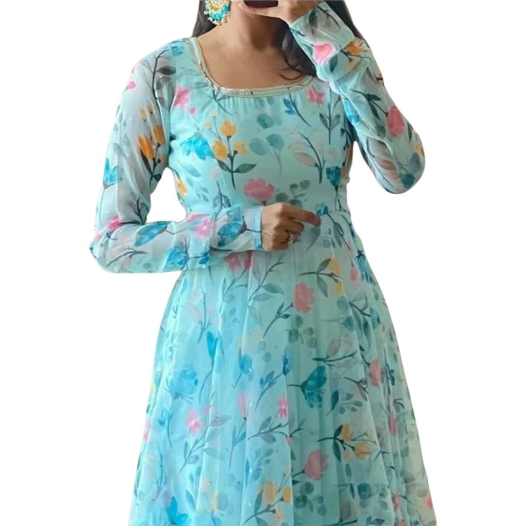 Embroidery Work Kurti with Pant | Festive Occasion Ethnic Wear
