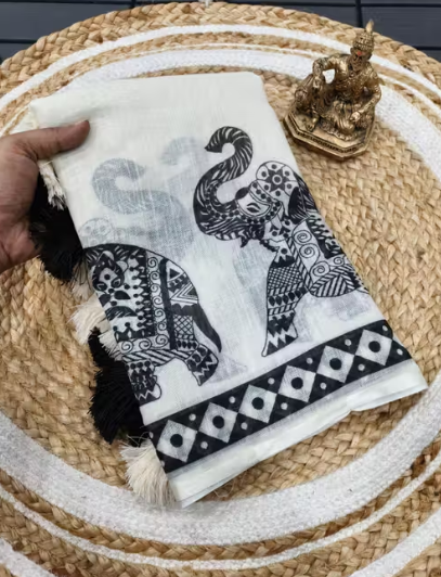 Lugade Saree with Contrast Blouse | Maharashtrian Festival