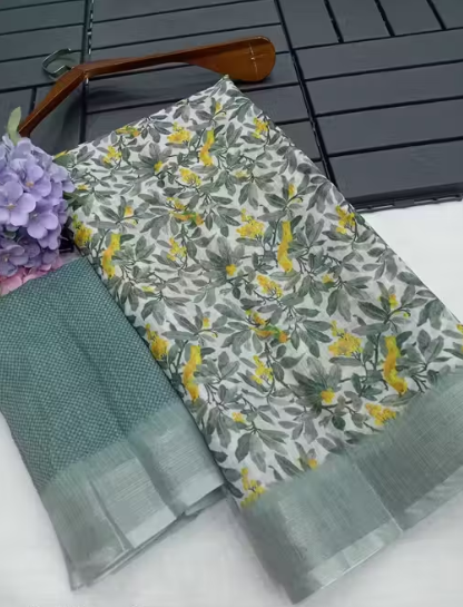 Gadwal Saree with Contrast Pallu | South Indian Silk Tradition