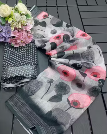 Bomkai Saree with Temple Border | Tribal Handloom Ethnic
