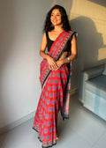 Designer Cotton Silk Saree | Ethnic Festive Wear for Women