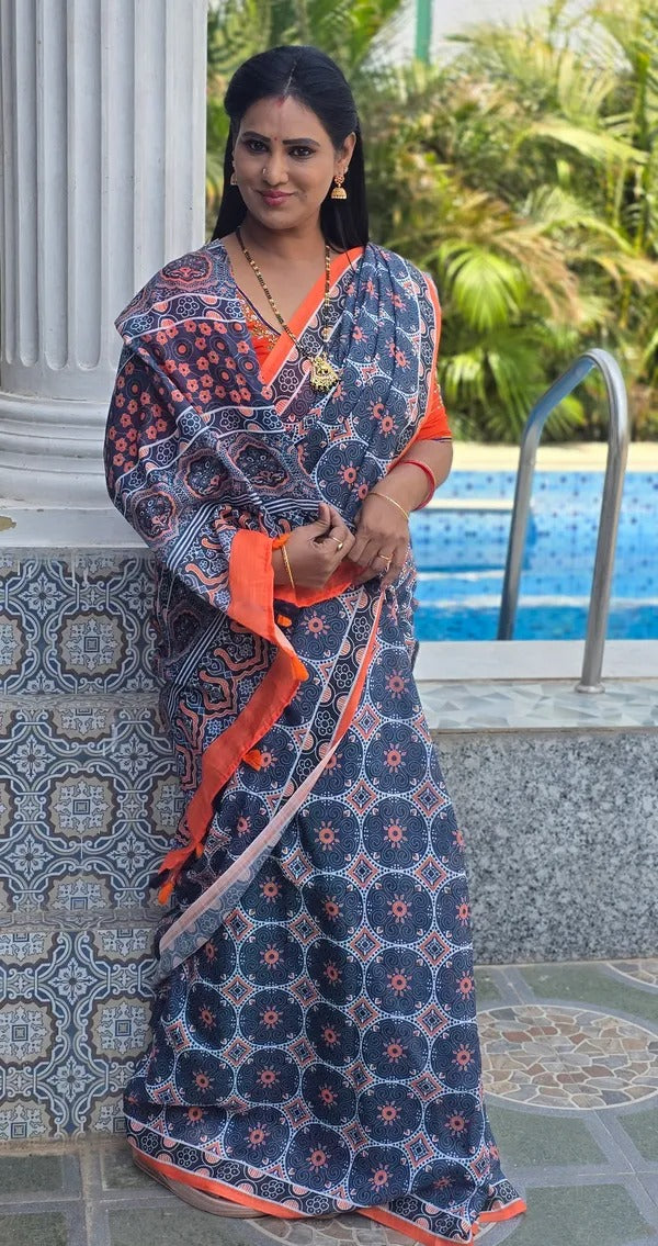 Printed Georgette Saree | Trendy Modern Ethnic Party Wear