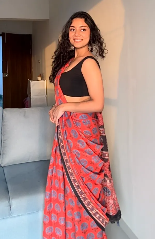 Designer Cotton Silk Saree | Ethnic Festive Wear for Women
