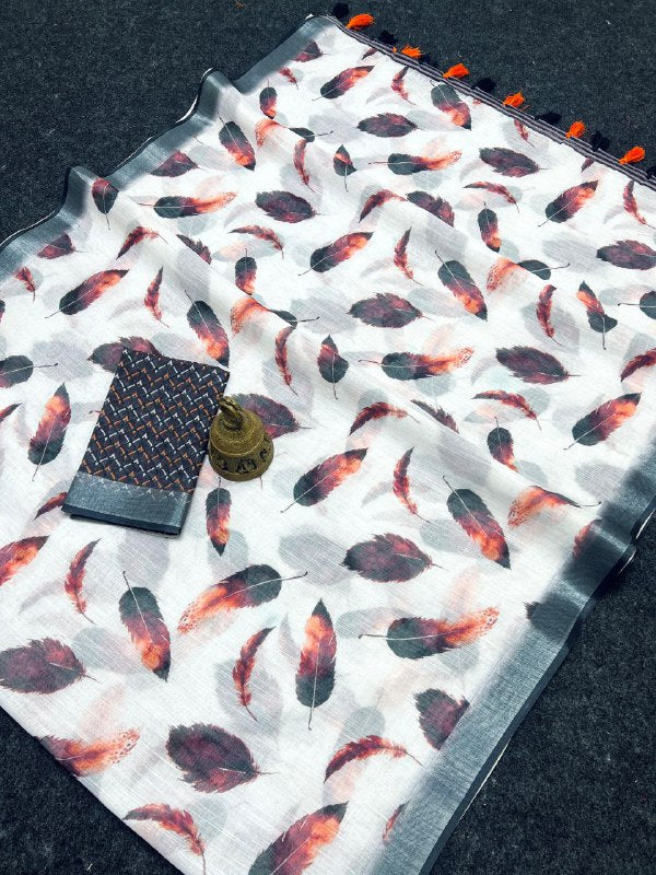 Phulkari Georgette Saree | Punjabi Embroidery Festive Wear