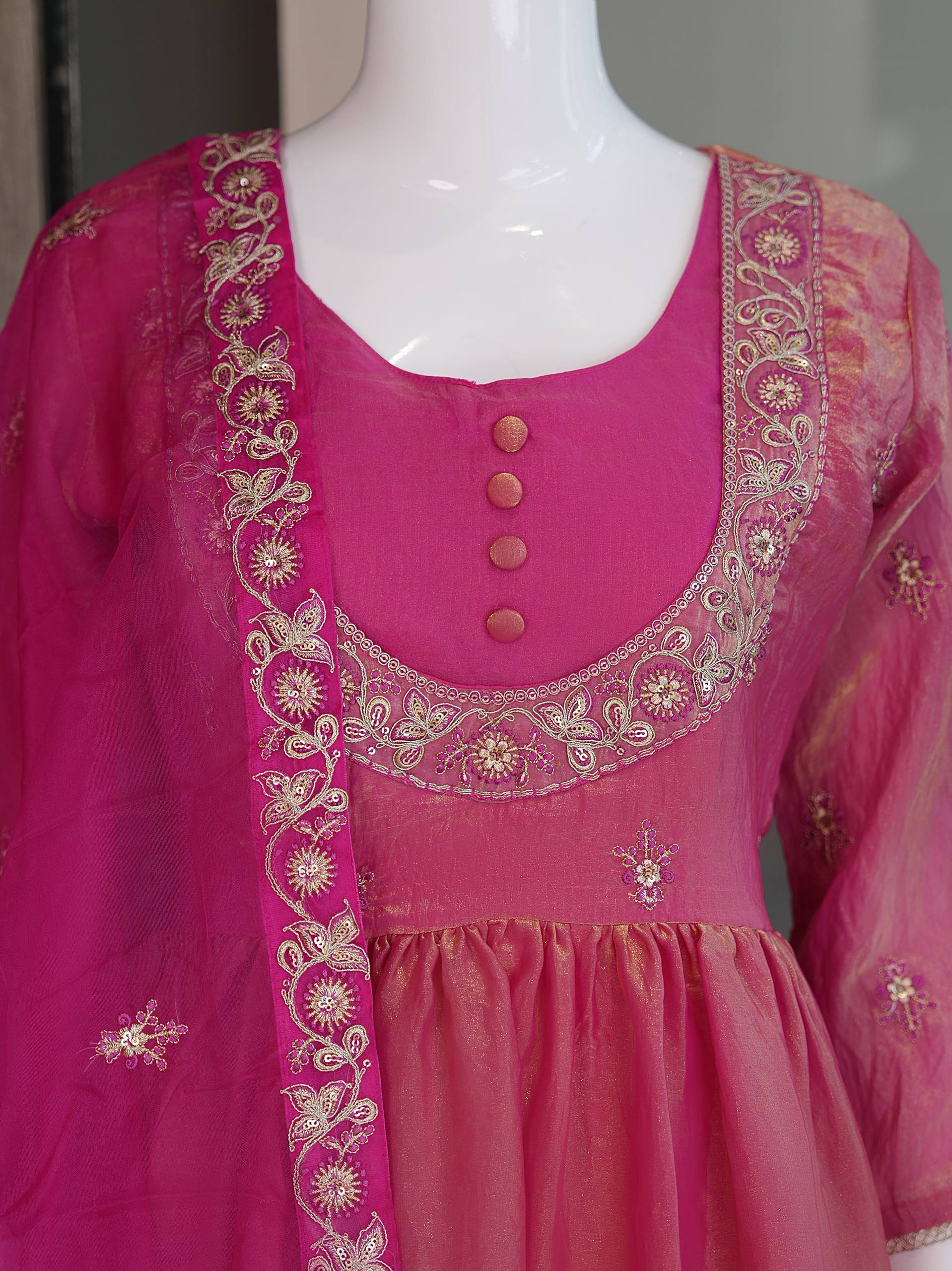 Embroidered Straight Kurti with Pant | Traditional Women Wear