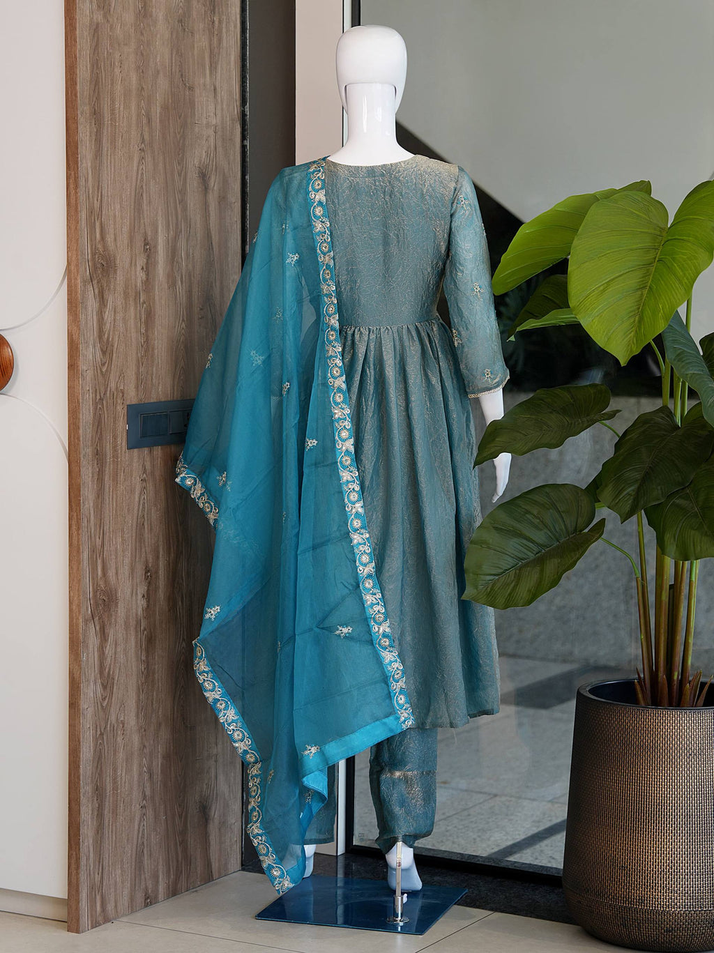 Angrakha Style Kurti with Pant | Royal Ethnic Occasion Wear