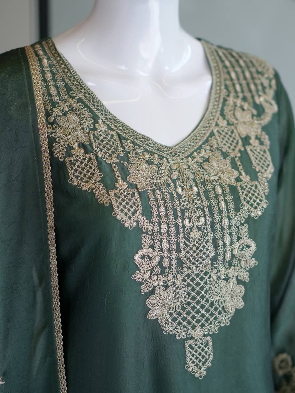 Kantha Stitch Kurti with Pant | Bengali Handcrafted Ethnic