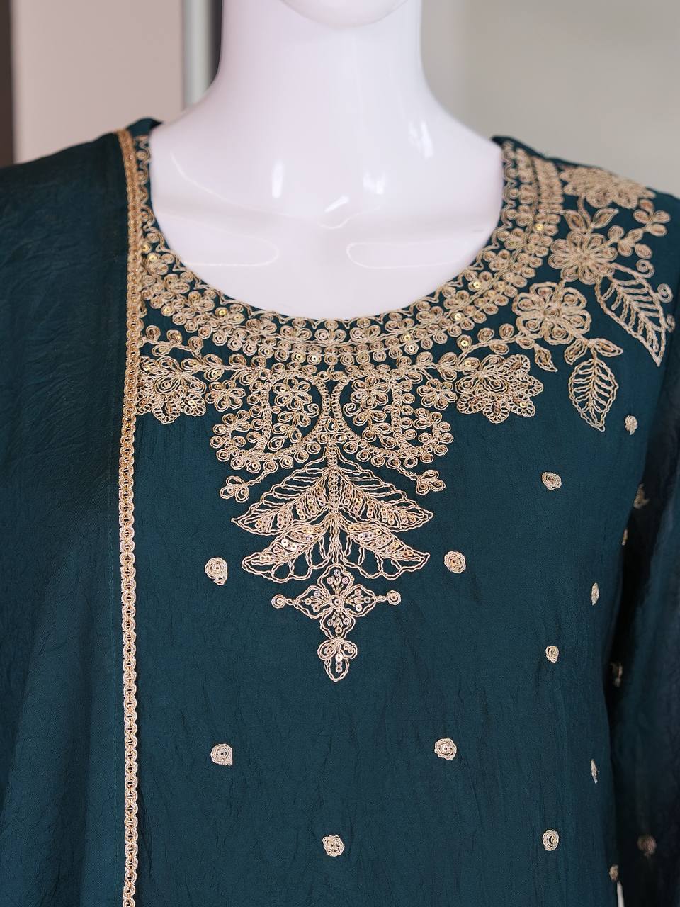 Chanderi Kurti Pant Set | Premium Festive & Occasion Wear