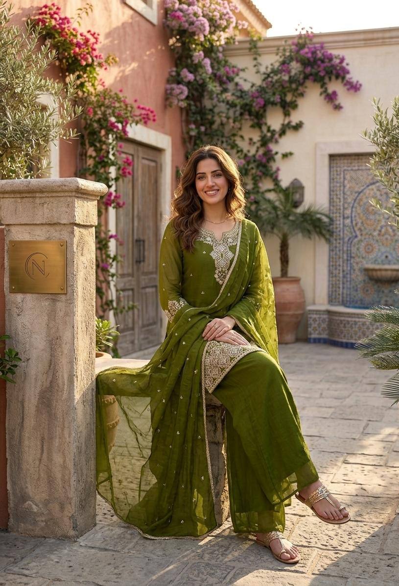 Jaipuri Print Kurti with Pant | Rajasthani Traditional Wear