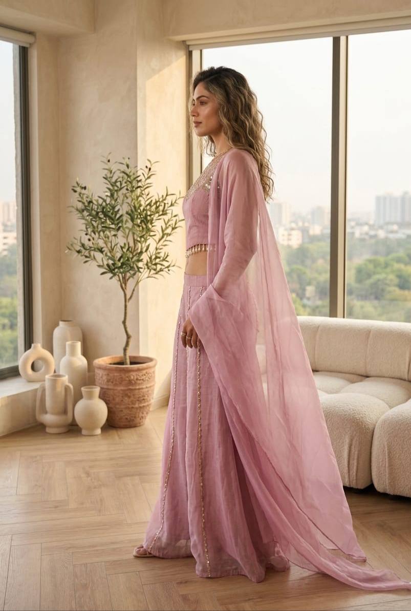 Chikankari Kurti Pant Set | Lucknowi Traditional Ethnic Wear