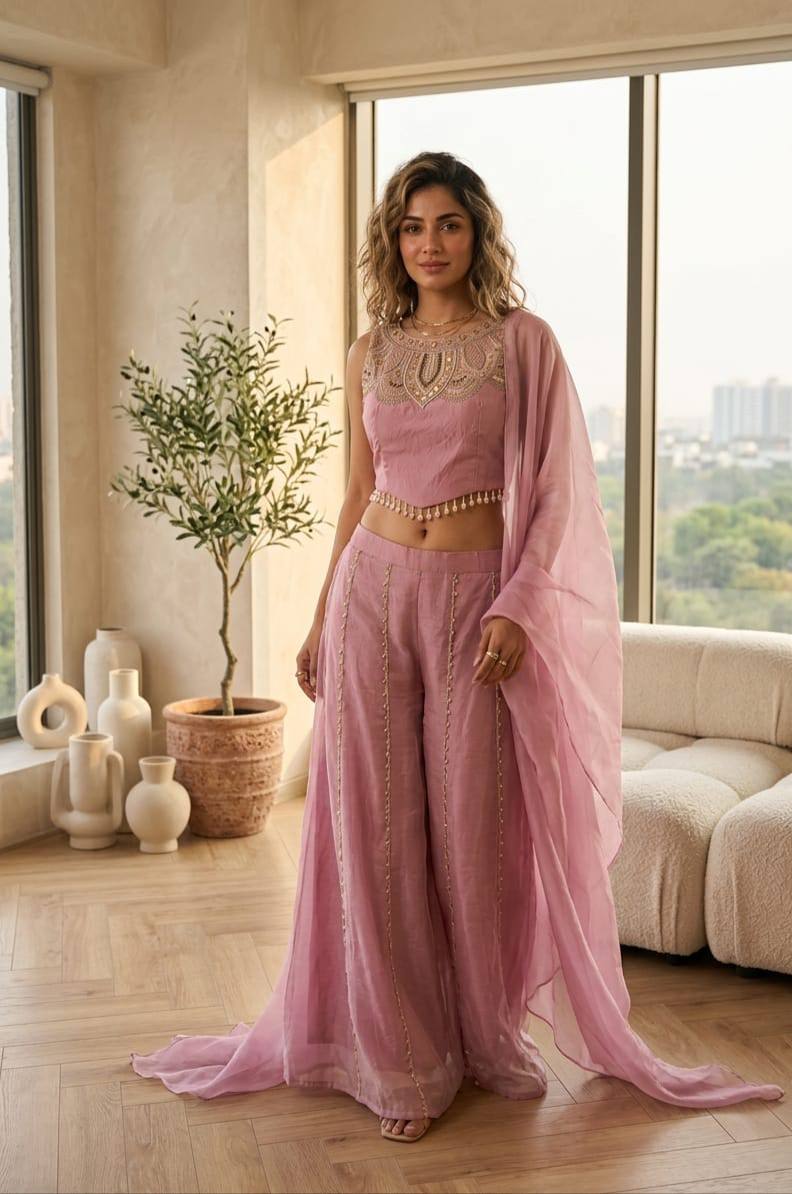 Chikankari Kurti Pant Set | Lucknowi Traditional Ethnic Wear
