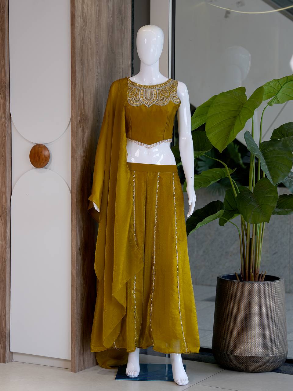 Georgette Kurti with Pant | Graceful Party & Function Wear