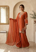 Embroidery Work Kurti with Pant | Festive Occasion Ethnic Wear