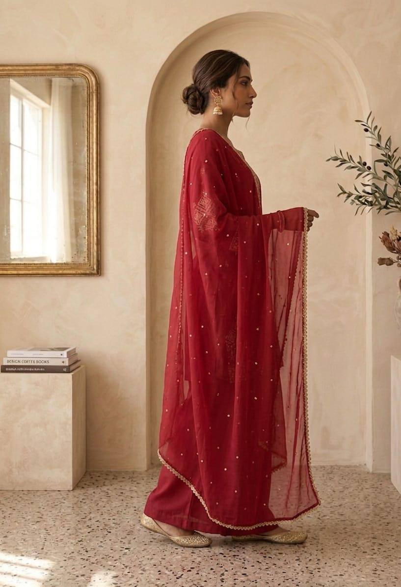 Solid Color Kurti Pant Set | Minimalist Elegant Daily Wear
