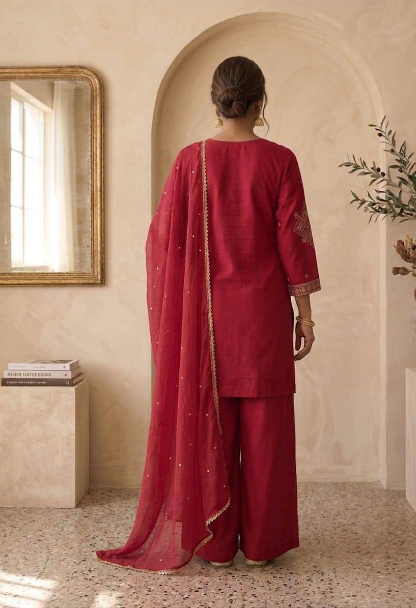 Solid Color Kurti Pant Set | Minimalist Elegant Daily Wear