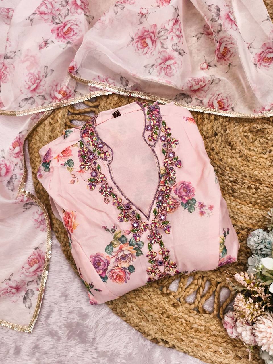 Digital Print Kurti with Pant | Modern Trendy Casual Wear
