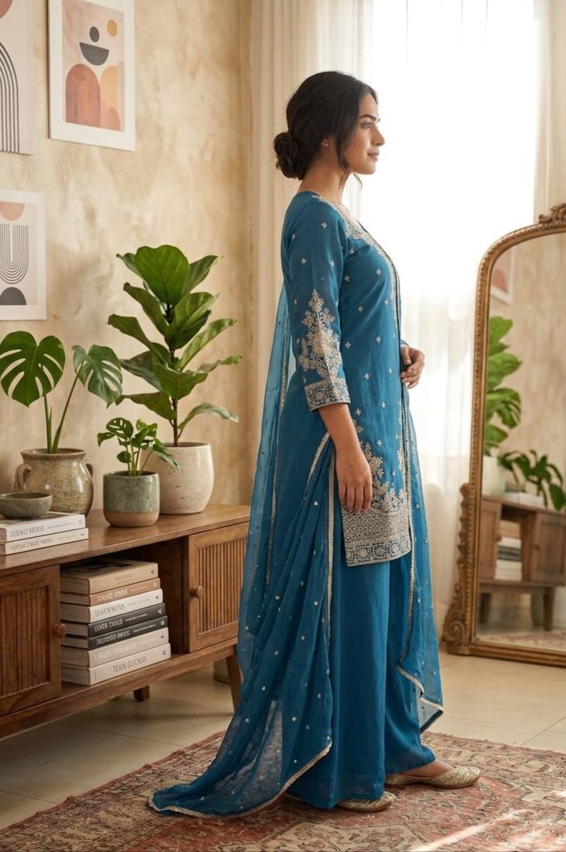 Rayon Kurti with Straight Pant | Office & Casual Ethnic Wear