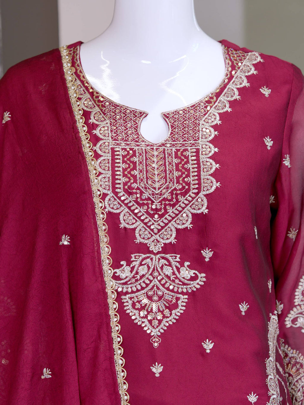 Georgette Kurti with Pant | Graceful Party & Function Wear