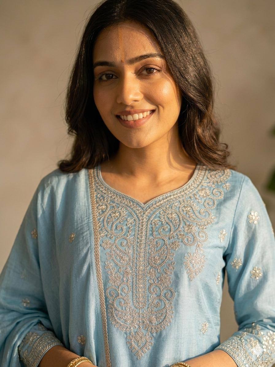 Solid Color Kurti Pant Set | Minimalist Elegant Daily Wear