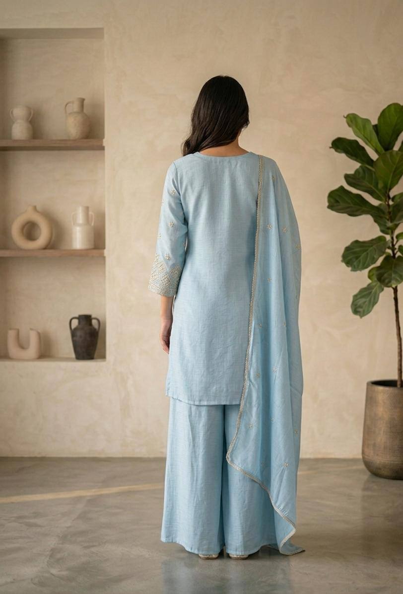 Solid Color Kurti Pant Set | Minimalist Elegant Daily Wear