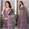 Soft Silk Saree with Floral Print | Festive & Wedding Wear