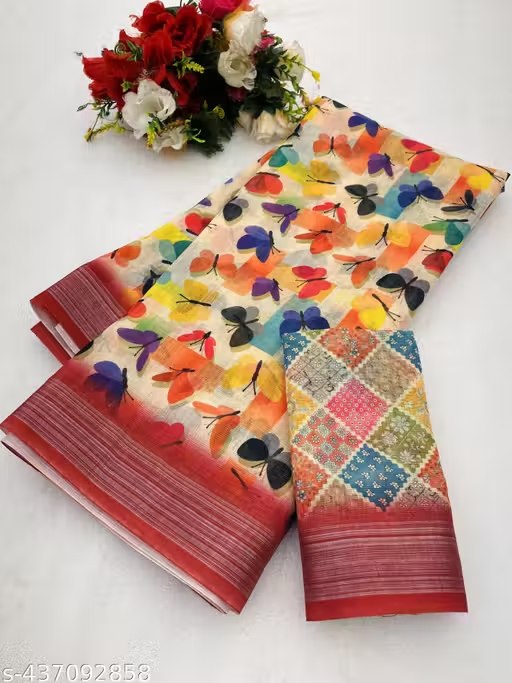 Mysore Silk Saree with Zari Checks | Traditional South Indian