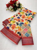 Mysore Silk Saree with Zari Checks | Traditional South Indian