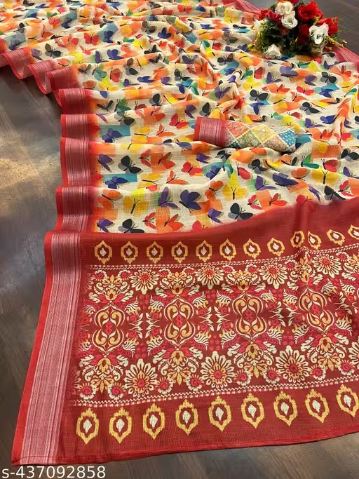 Mysore Silk Saree with Zari Checks | Traditional South Indian