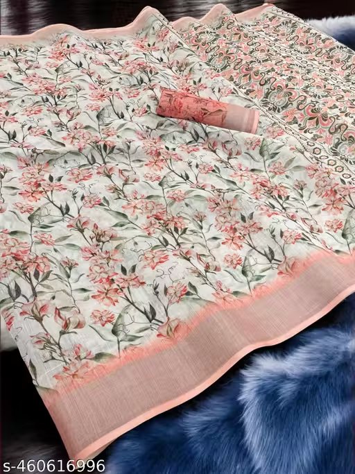 Tussar Silk Saree with Hand Embroidery | Ethnic Wear
