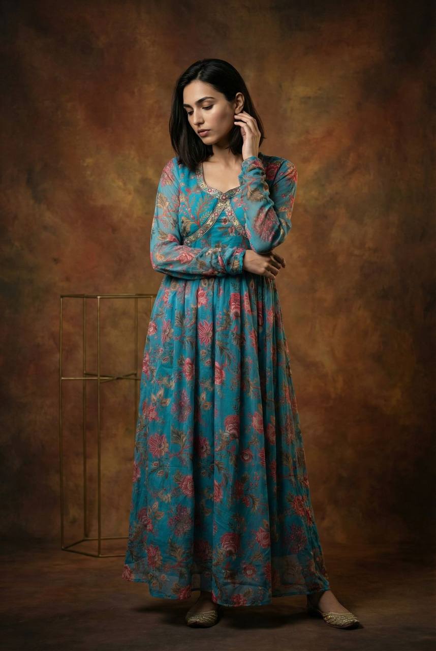Chikankari Kurti Pant Set | Lucknowi Traditional Ethnic Wear