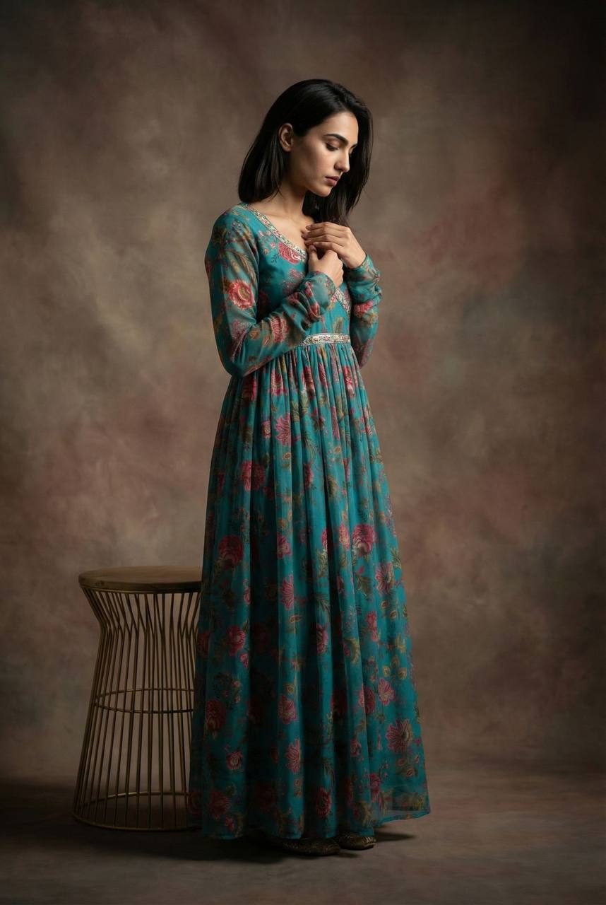 Chikankari Kurti Pant Set | Lucknowi Traditional Ethnic Wear
