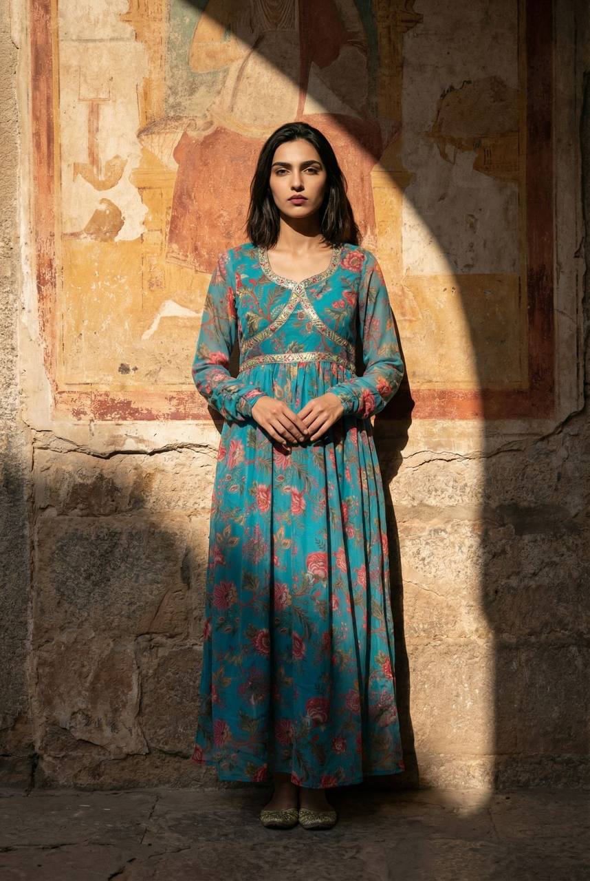 Chikankari Kurti Pant Set | Lucknowi Traditional Ethnic Wear