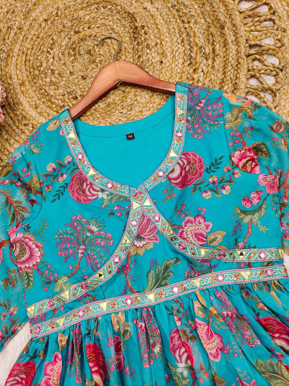Chikankari Kurti Pant Set | Lucknowi Traditional Ethnic Wear